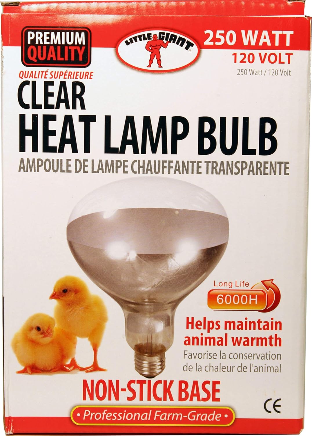 Little Giant Clear Heat Lamp Bulb - 250 watts