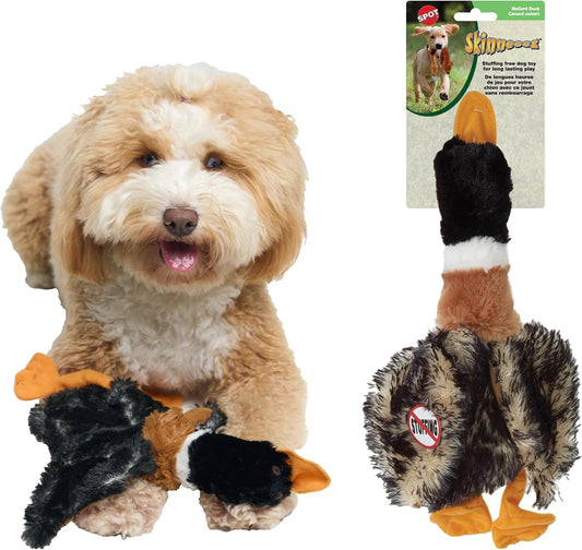 Spot Skinneeez Plush Mallard Duck Dog Toy- 14" Long- 1 Count Assorted