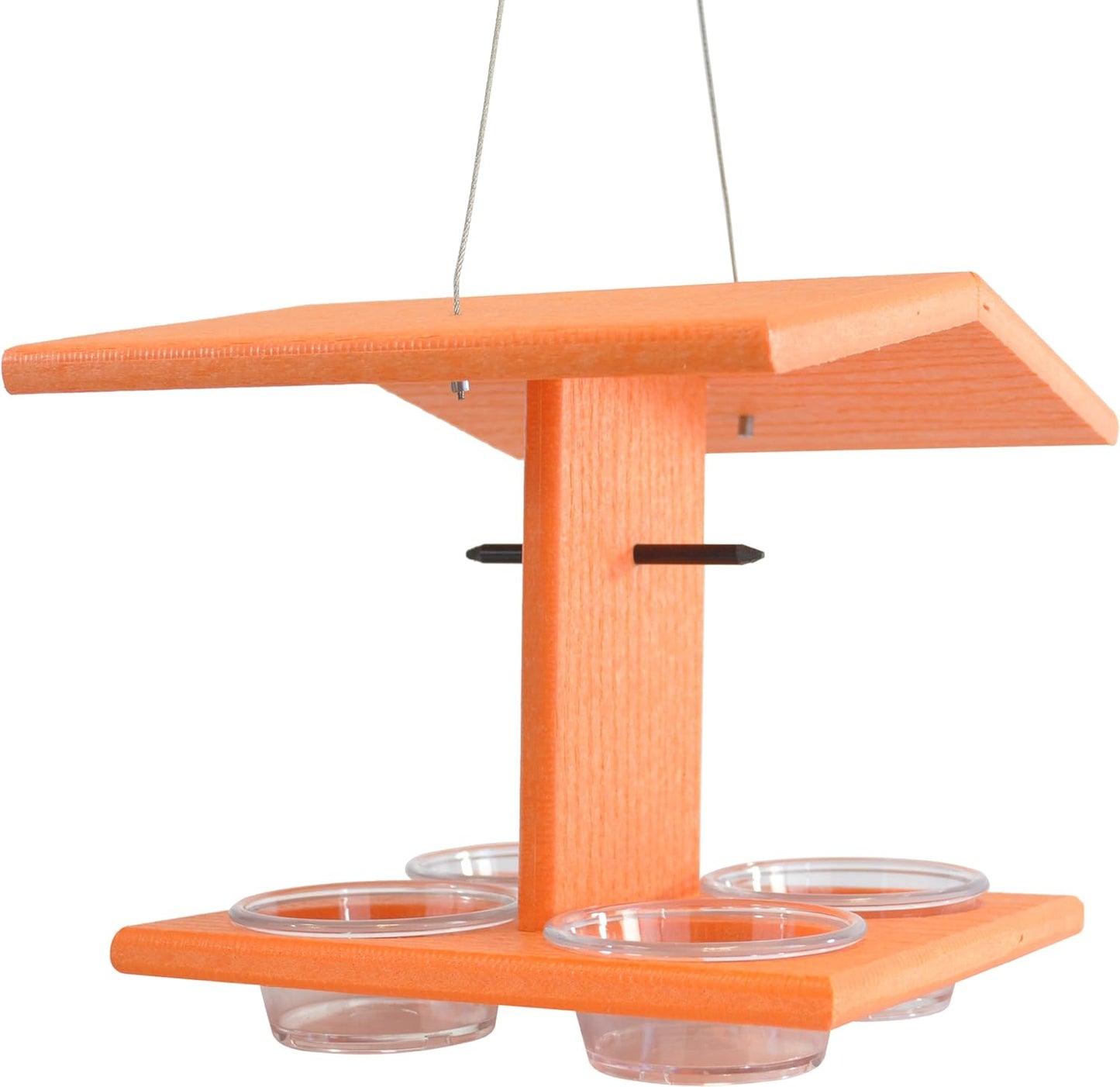 Nature's Select Orange Four Place Oriole Bird Feeder