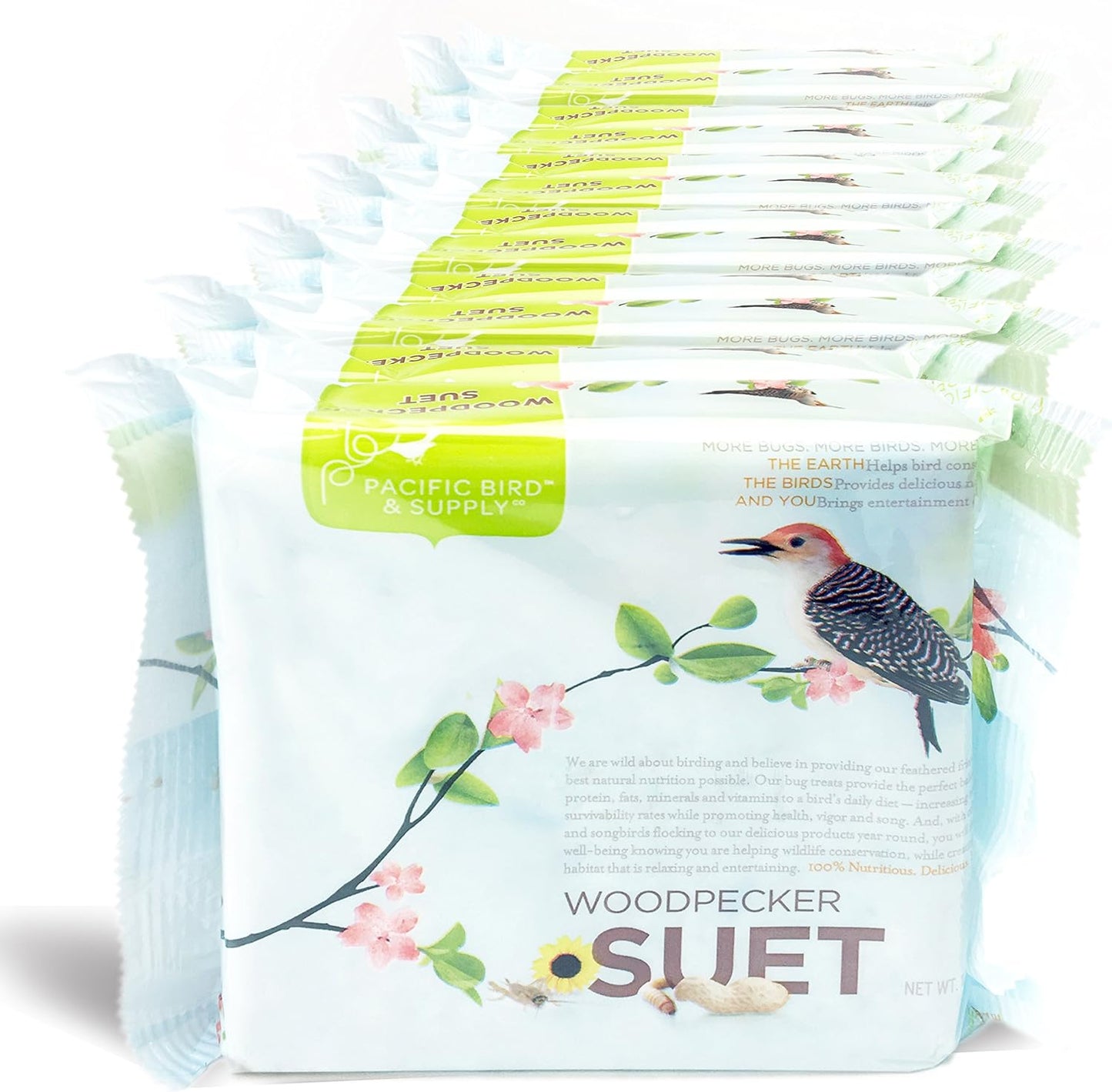 Pacific Bird & Supply Co Insect + Hot Pepper Suet Cakes PB-0024 (Case of 12)