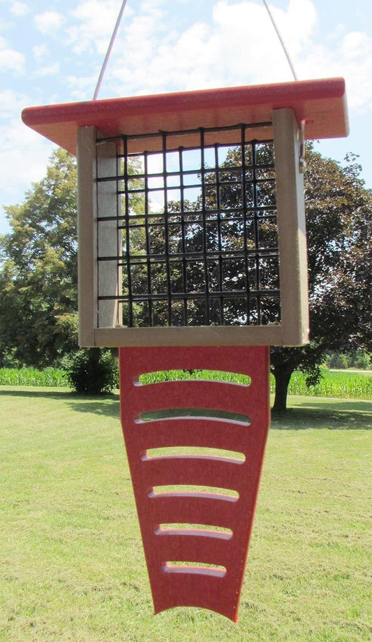 America's Favorite Red Single Tail Prop Suet Feeder