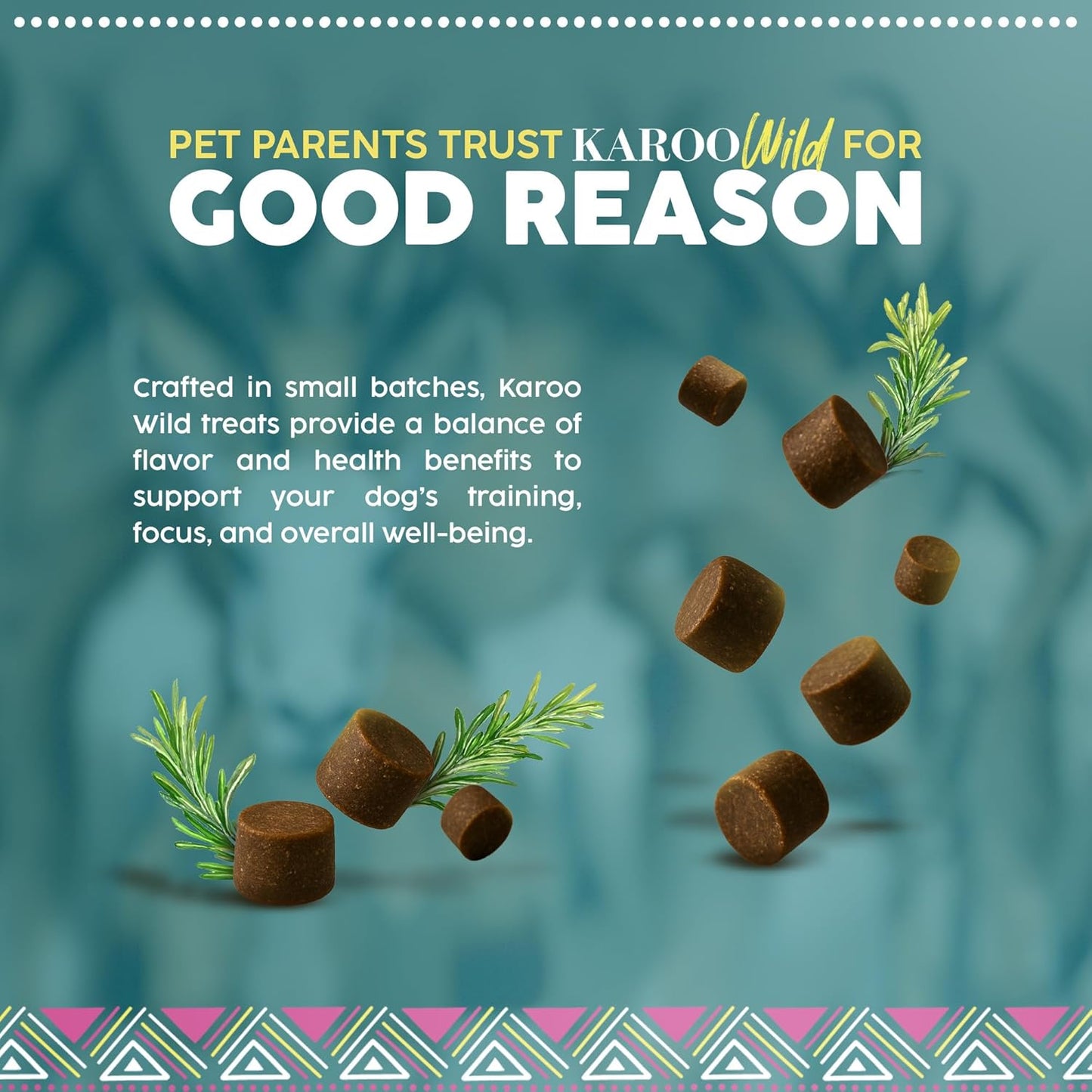 Karoo Wild Training Bits Rosemary Seasoned Treats for Dogs – 4 oz
