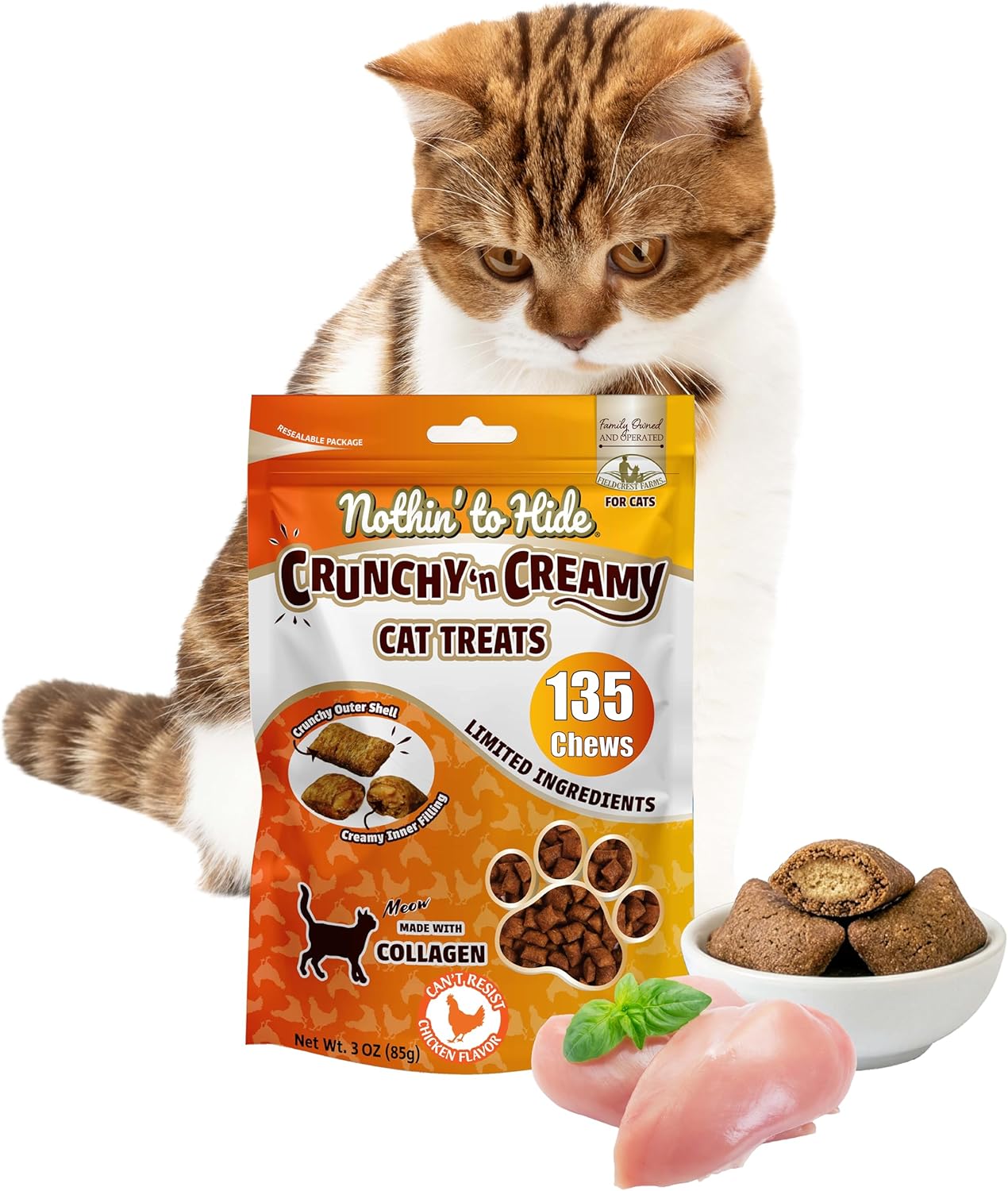 Nothin' To Hide Cat Chicken Treats - 3oz