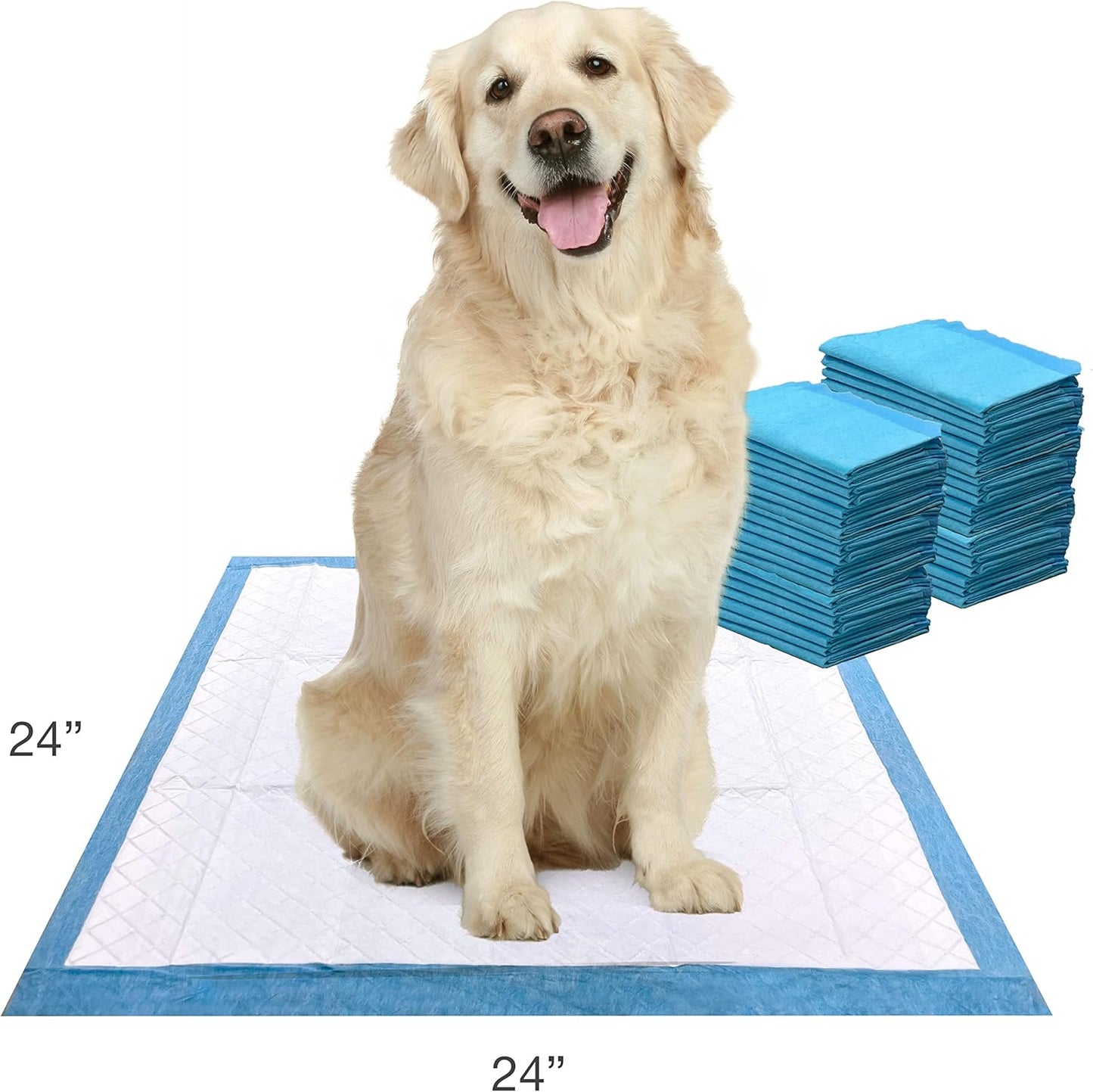 Four Paws Wee Wee Pads - Super Absorbent-  40 Pack - (24"L x 24"W)