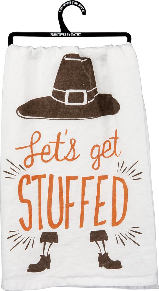 Primitives by Kathy Thanksgiving Dish Towel - Let's Get Stuffed