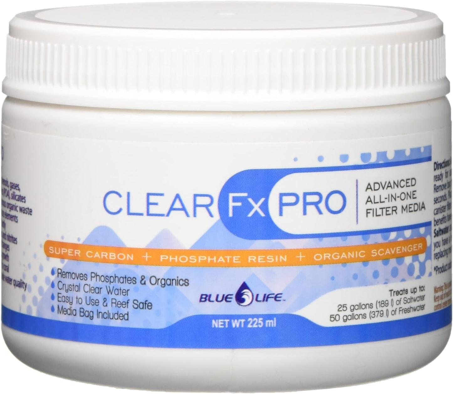 Blue Life Clear FX Pro Filter Media - 225 ml