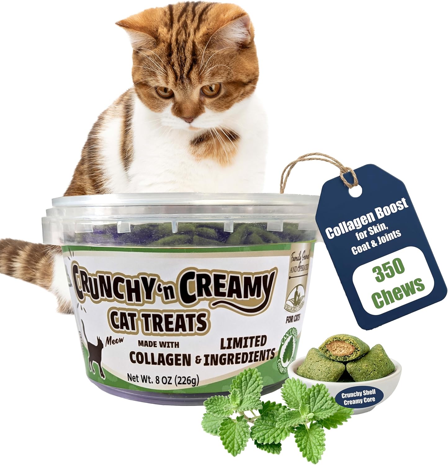 Nothin' To Hide Cat Catnip Treats - 8oz Tub