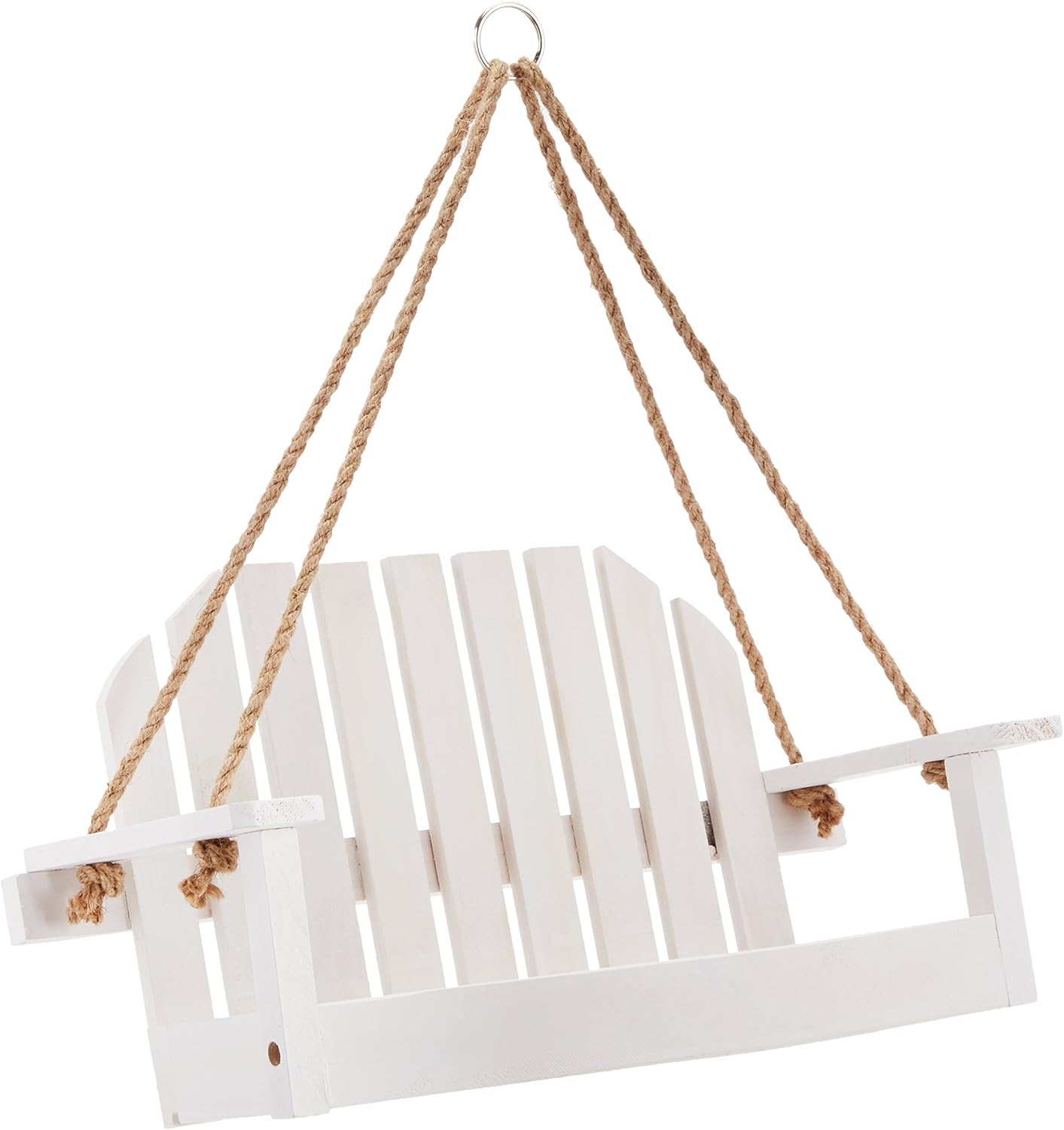 Woodlink Rustic Farmhouse Platform Swing Bird Feeder - White