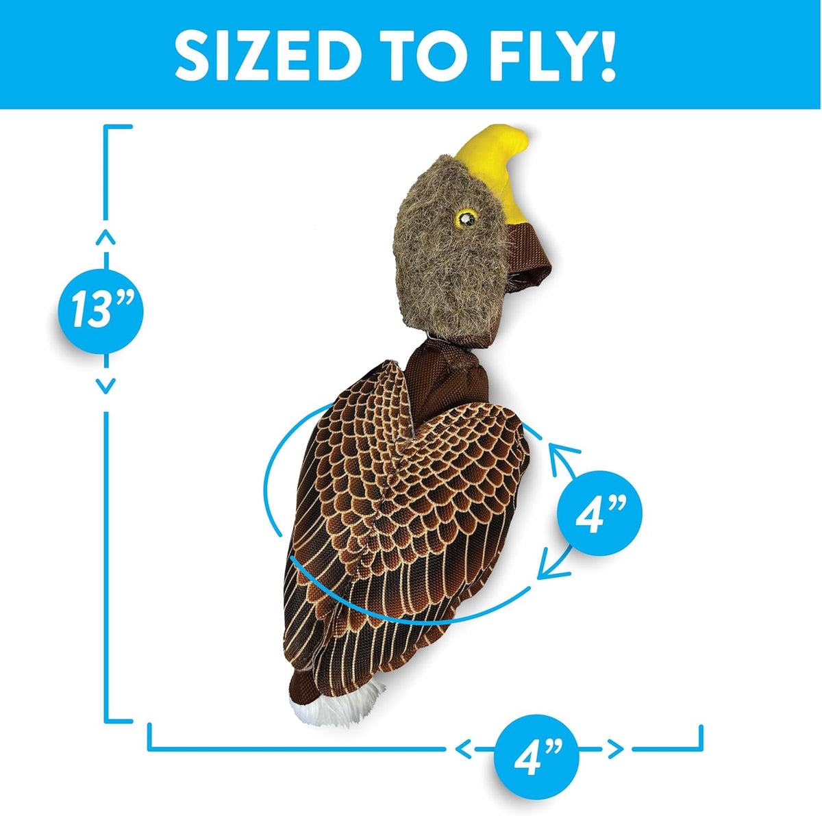 Spunky Pup Fly & Fetch Eagle Flying Dog Toy