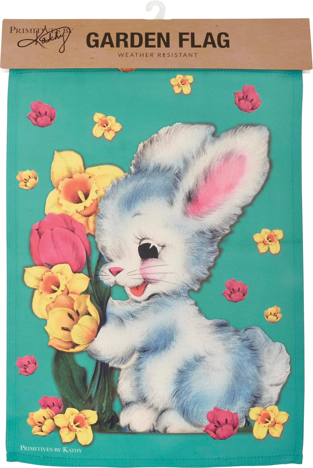 Primitives by Kathy Vintage Easter Garden Flag
