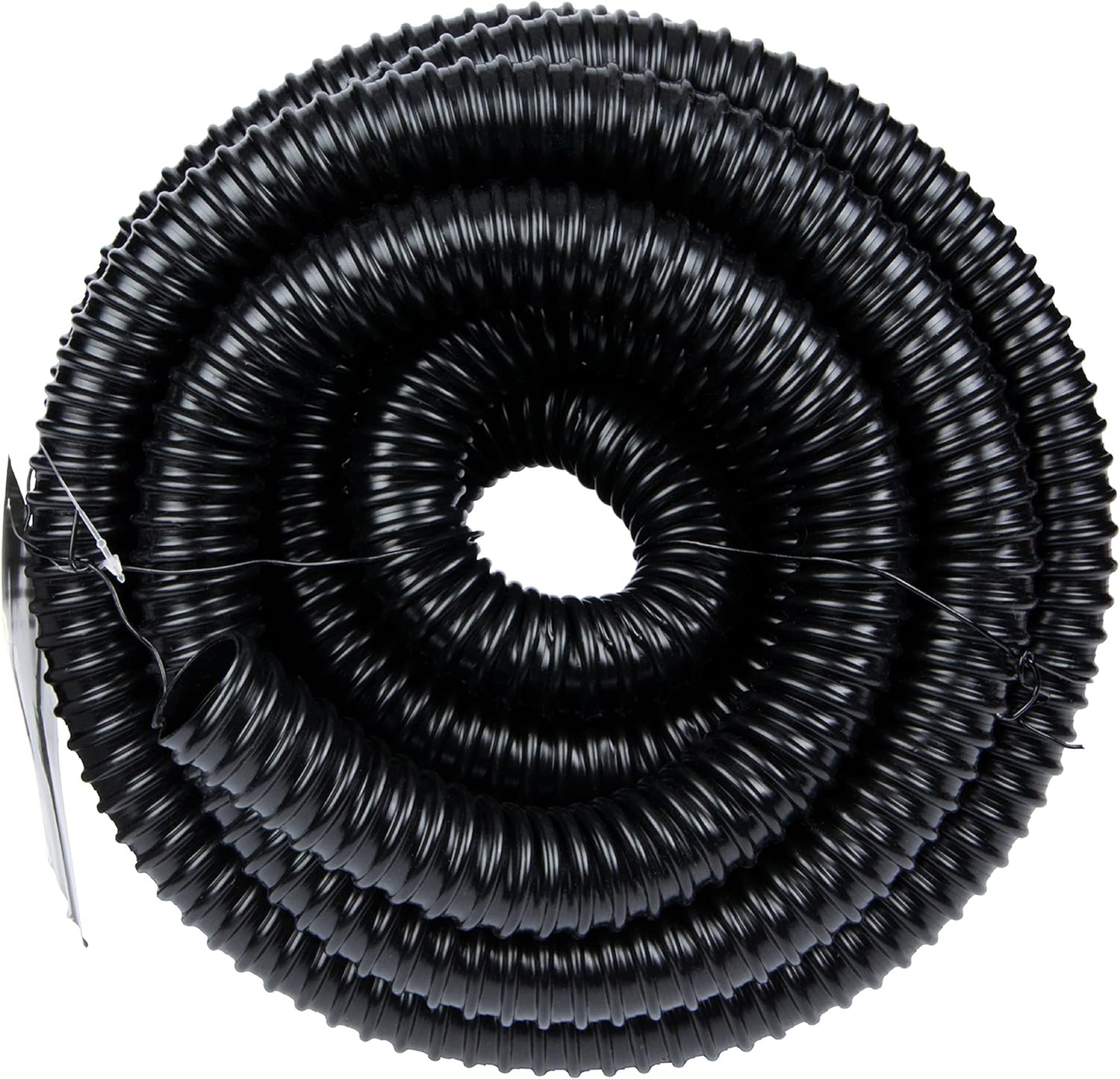 Tetra Pond Corrugated Non-Kink 1 Inch Inner Diameter Pond Tubing Black - 20 Feet Long- DS