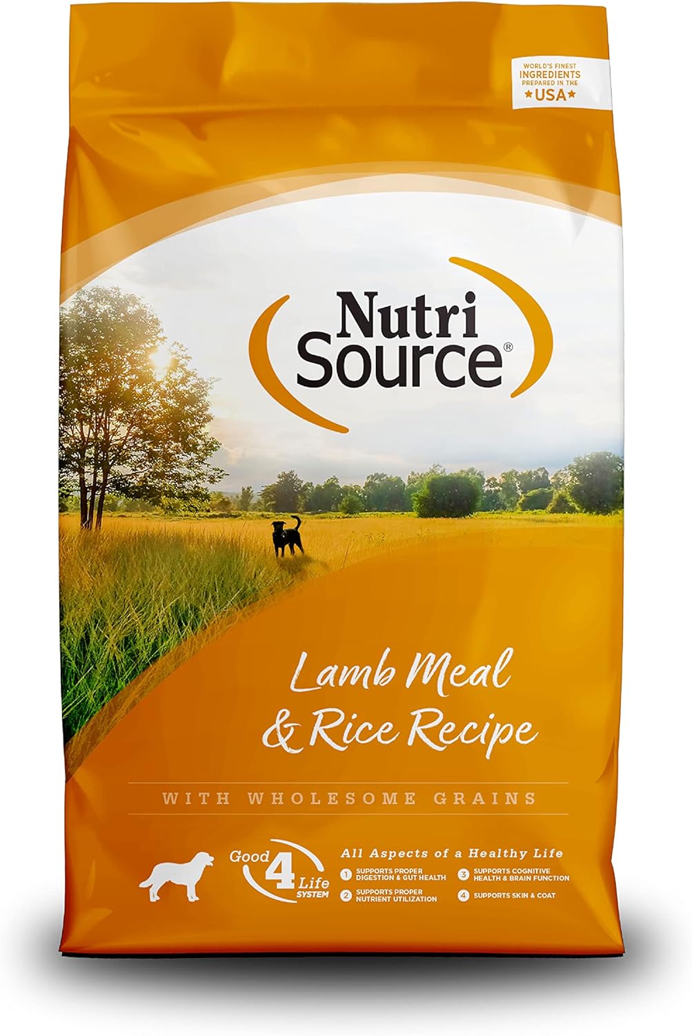 NutriSource Adult Lamb Meal and Rice With Wholesome Grains Dry Dog Food - 26 Lb