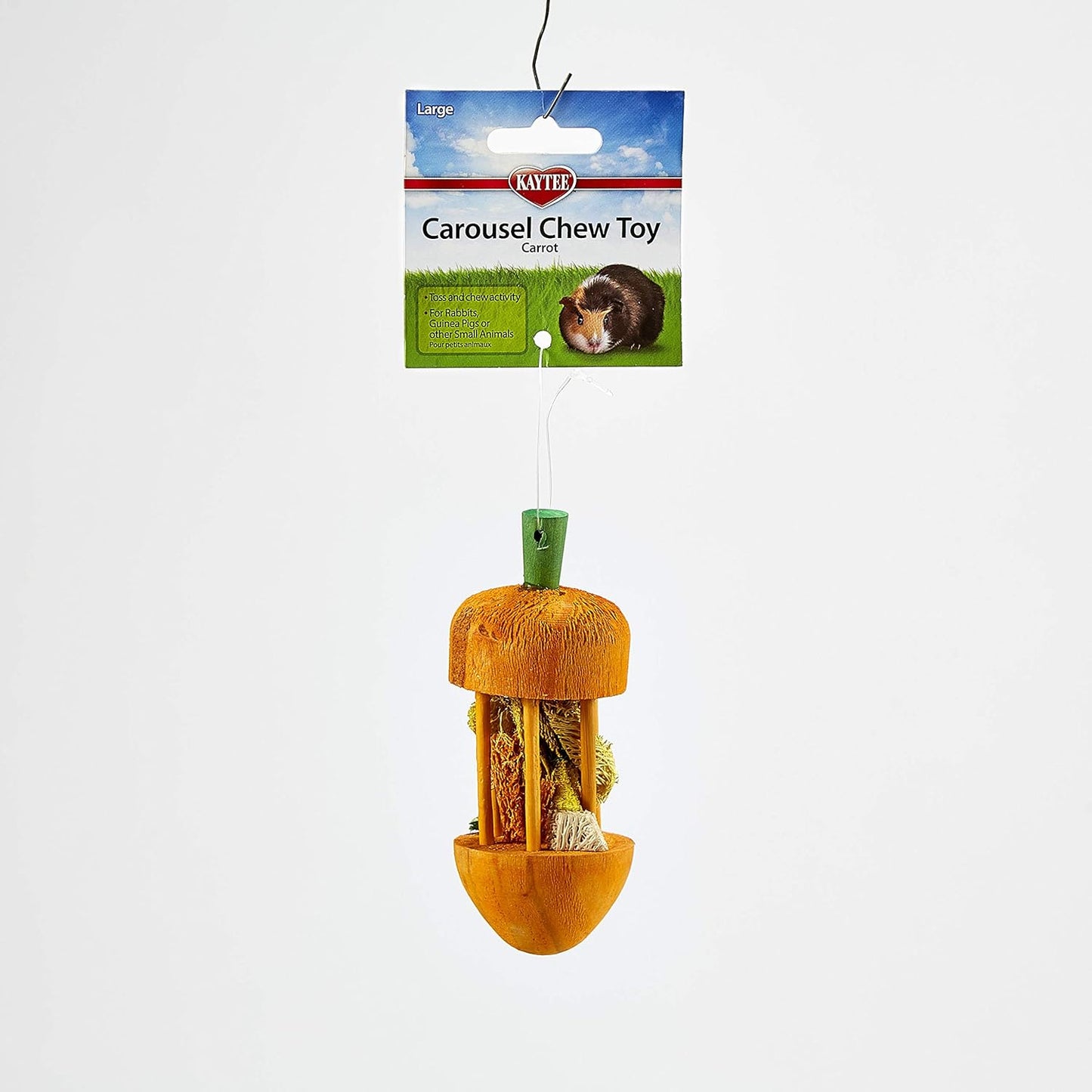 Kaytee Carousel Chew Toy - Carrot (1.75" Diameter x 4.75" High)