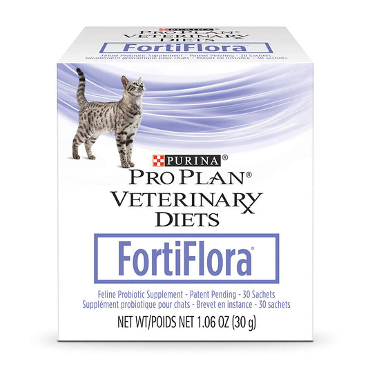 Purina Pro Plan Veterinary Diets Fortiflora Feline Probiotic Supplement, Two (2) 30-Count Boxes