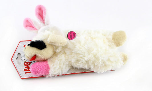 Multipet Lambchop Easter Bunny Ears 6" With Squeaker