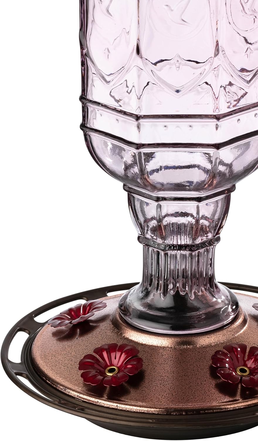 More Birds Purple Amethyst Jewel Glass Hummingbird Feeder - 20 Ounces