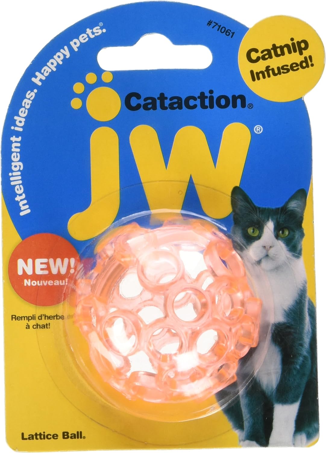 JW Pet Cataction Catnip Infused Lattice Ball Cat Toy