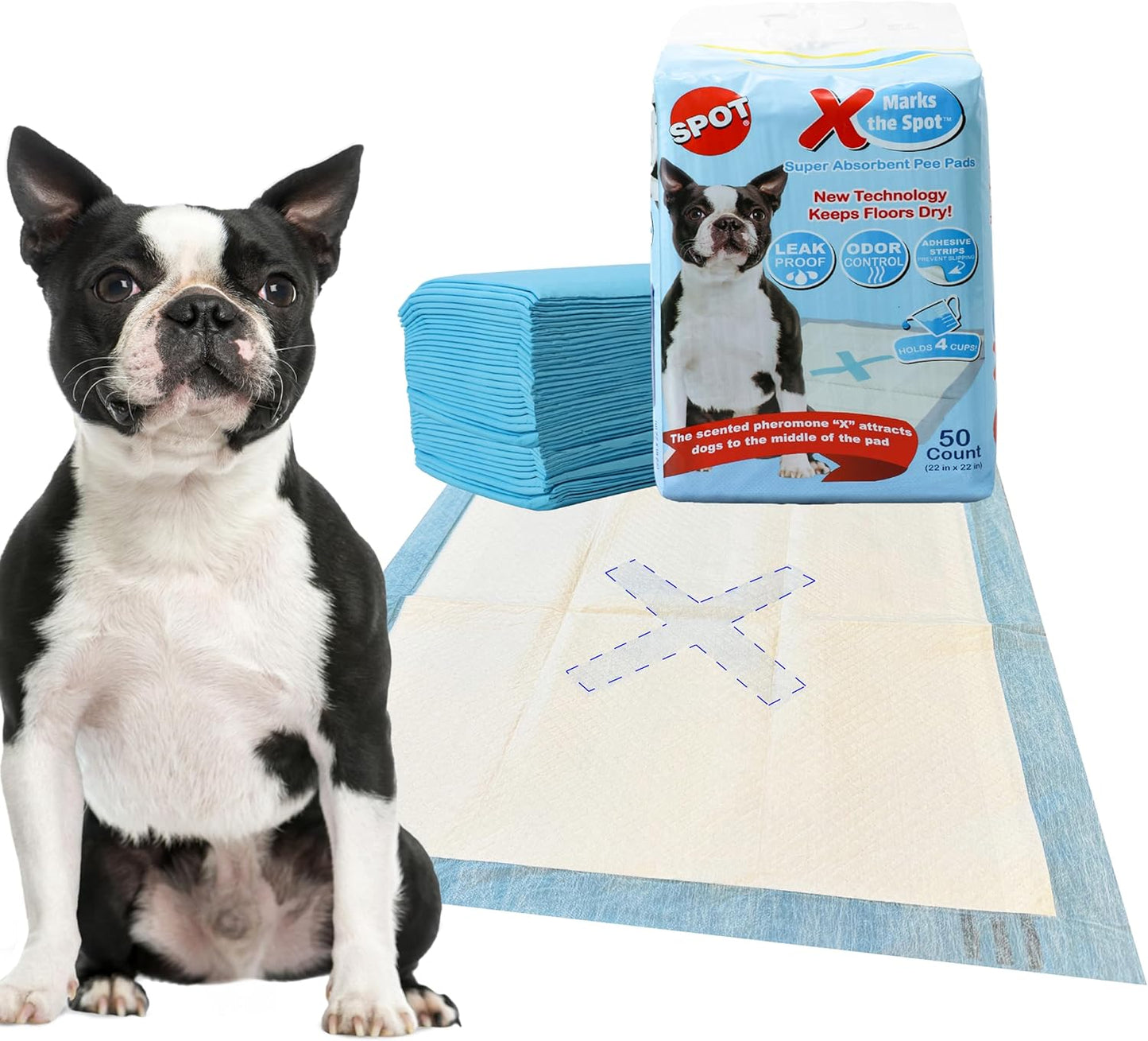 SPOT X Marks The Super Absorbent Pads - 50 Pack (22" x 22")