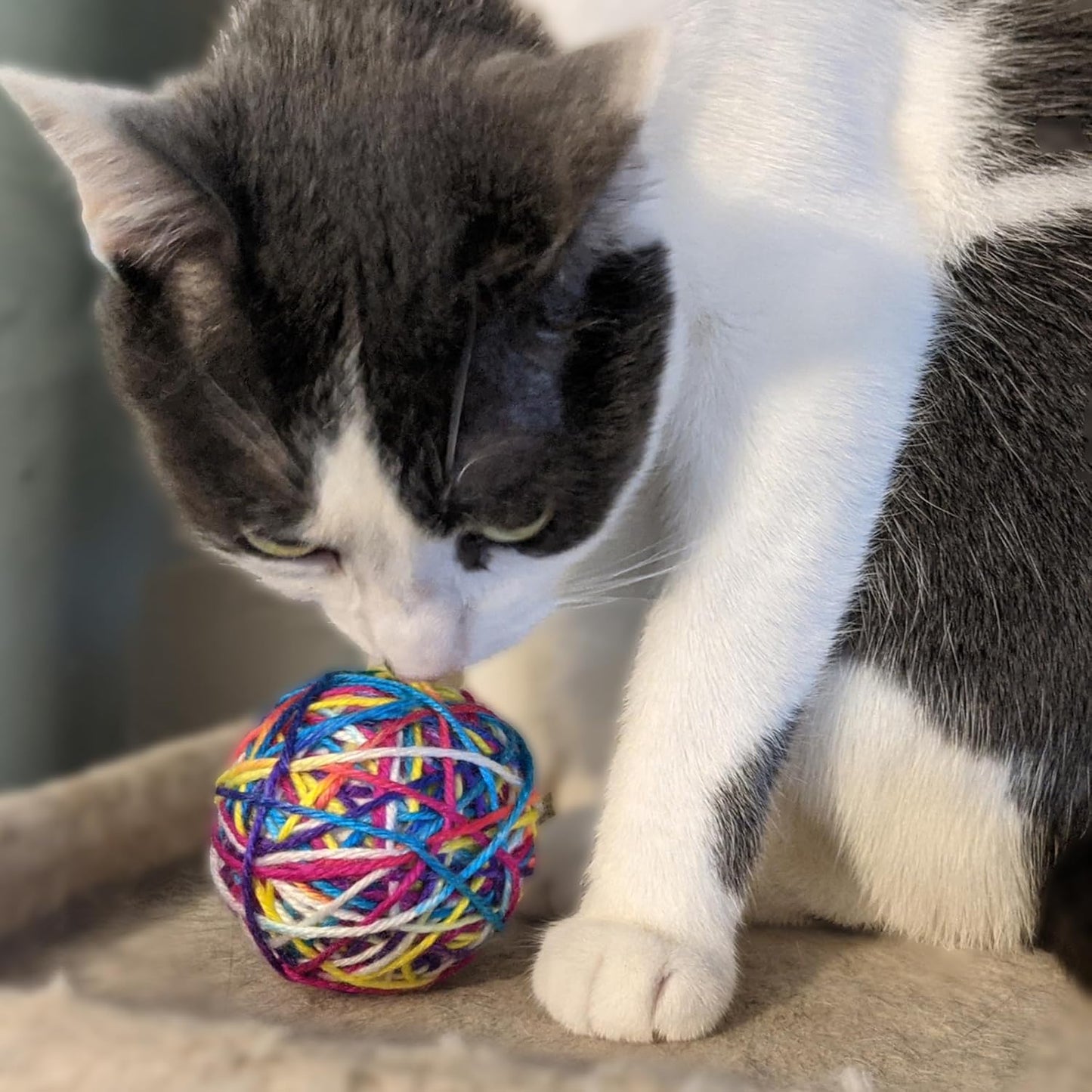 ETHICAL/SPOT Sew Much Fun Yarn Ball Cat Toys - 2.5" (2pk)
