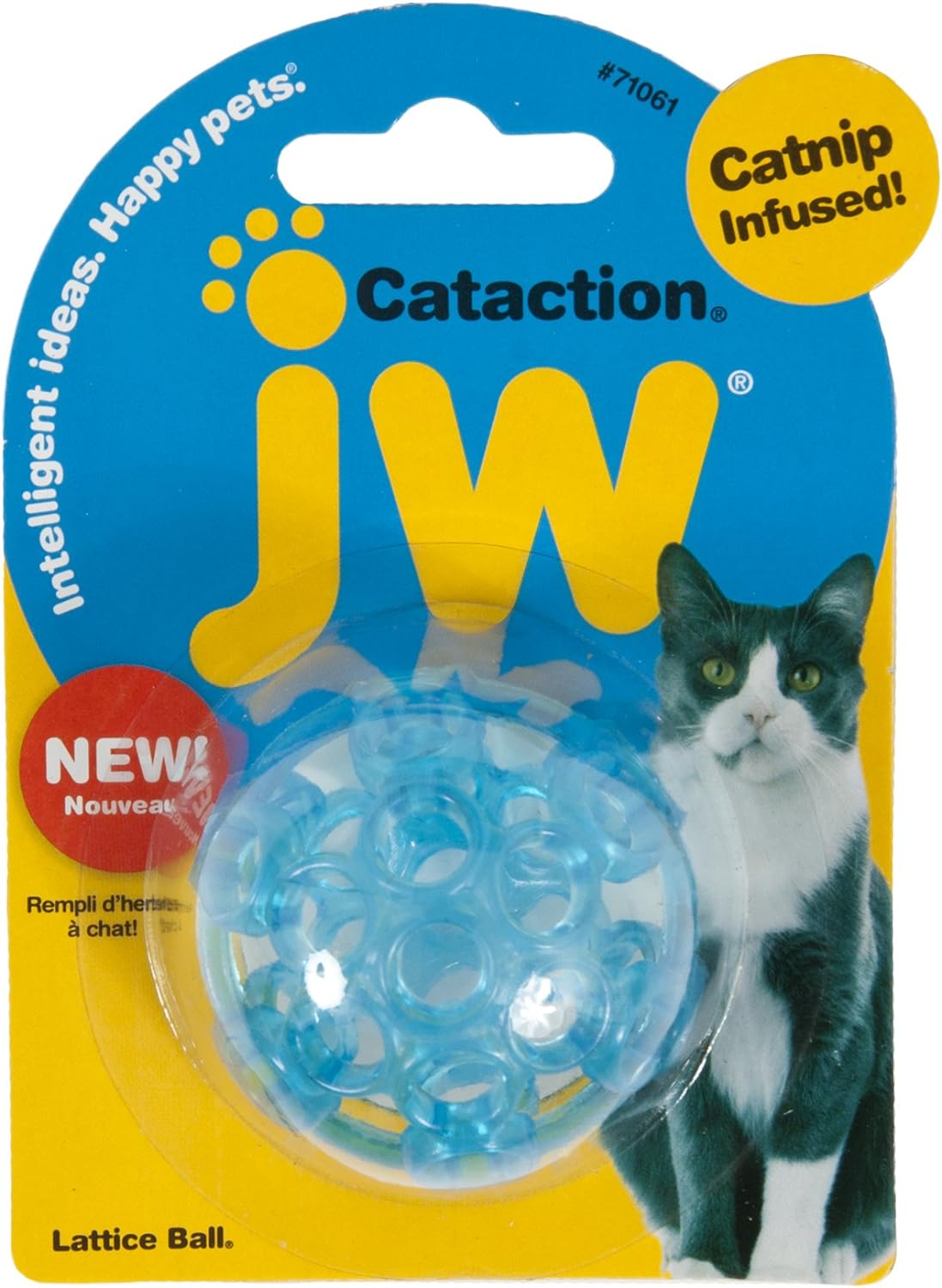 JW Pet Cataction Catnip Infused Lattice Ball Cat Toy