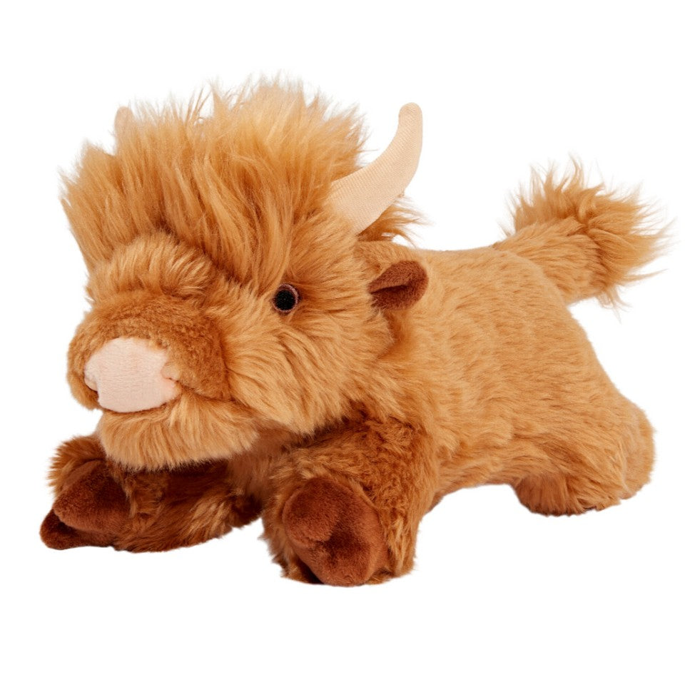 Fluff & Tuff Shaggy The Highland Cow Plush Dog Toy - 12"