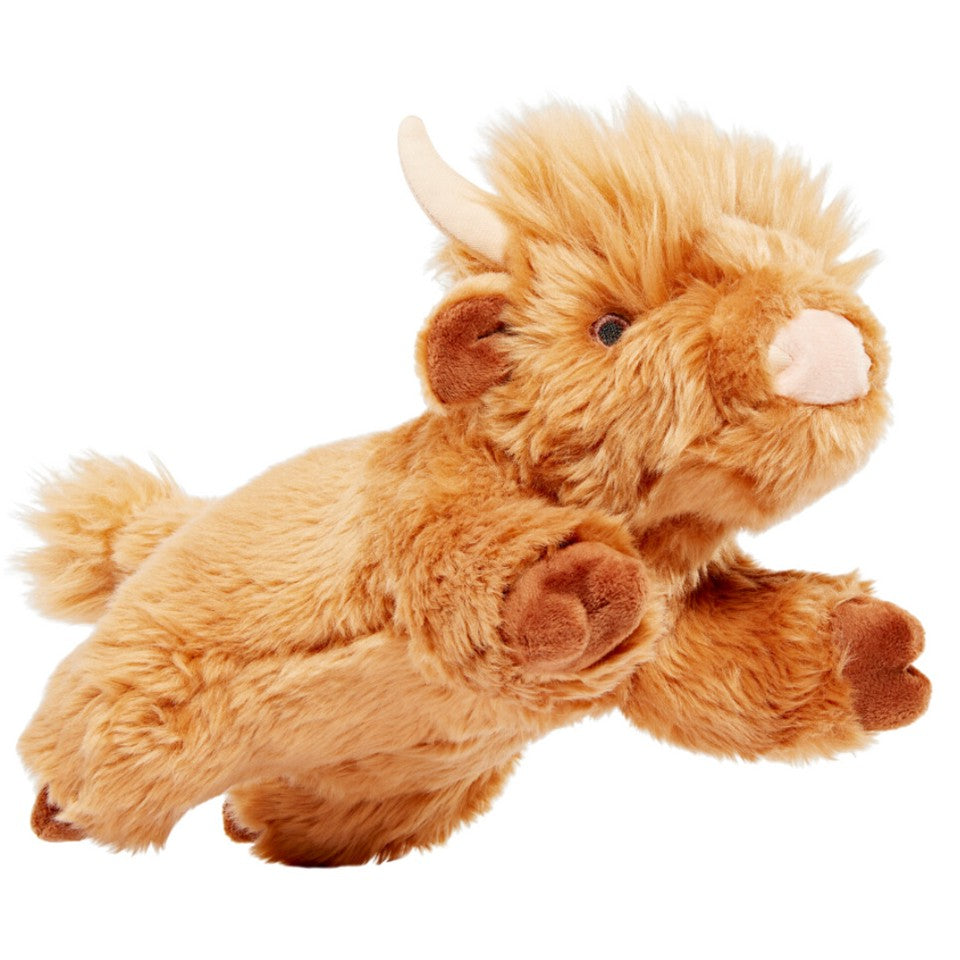 Fluff & Tuff Shaggy The Highland Cow Plush Dog Toy - 12"