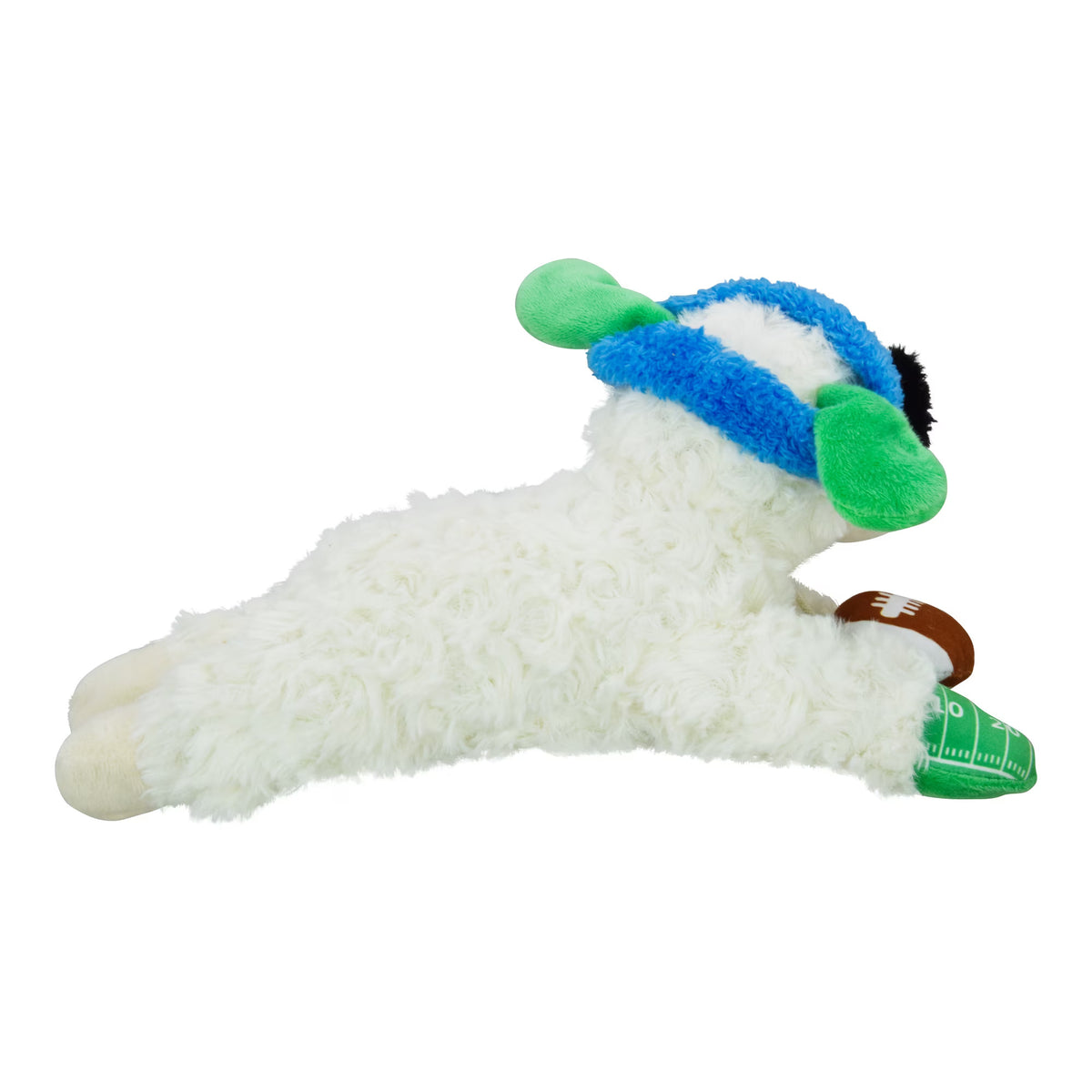Multipet Tailgate Lamb Chop w/ Football Cat Toy - 4"