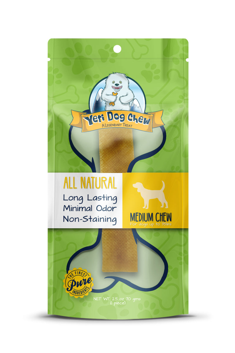 Yeti Dog Chew Medium Dog Chews Treats- Medium, 2.5 oz