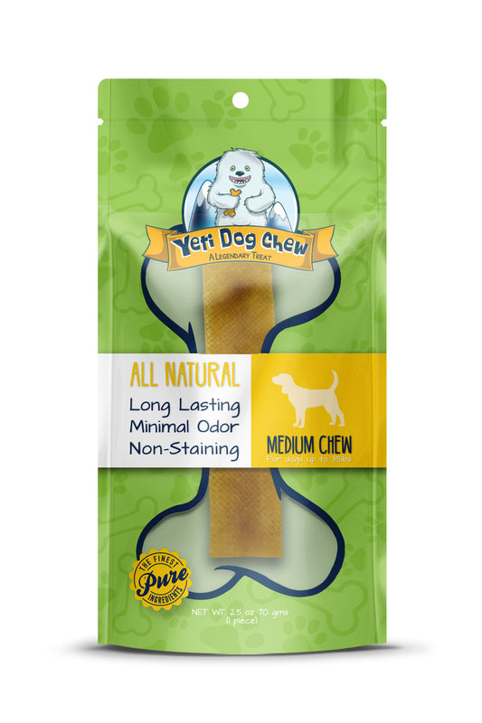 Yeti Dog Chew Medium Dog Chews Treats- Medium, 2.5 oz