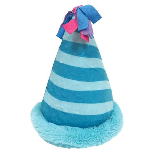 Birthday Hat Crinkle Plush Toy (7") - ((Blue))