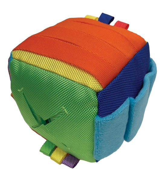 fouFIT Hide 'n Seek Cube Interactive Dog Toy - 4.5"