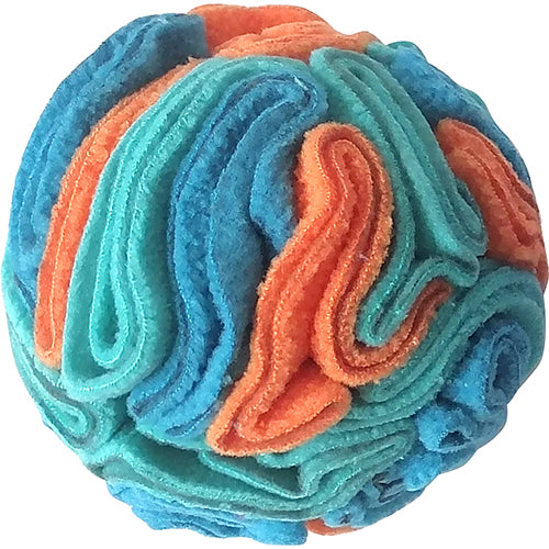 FOUFIT Hide n Seek Snuffle Balls Nosework Toy for Dogs, Blue/Orange, Small 4"