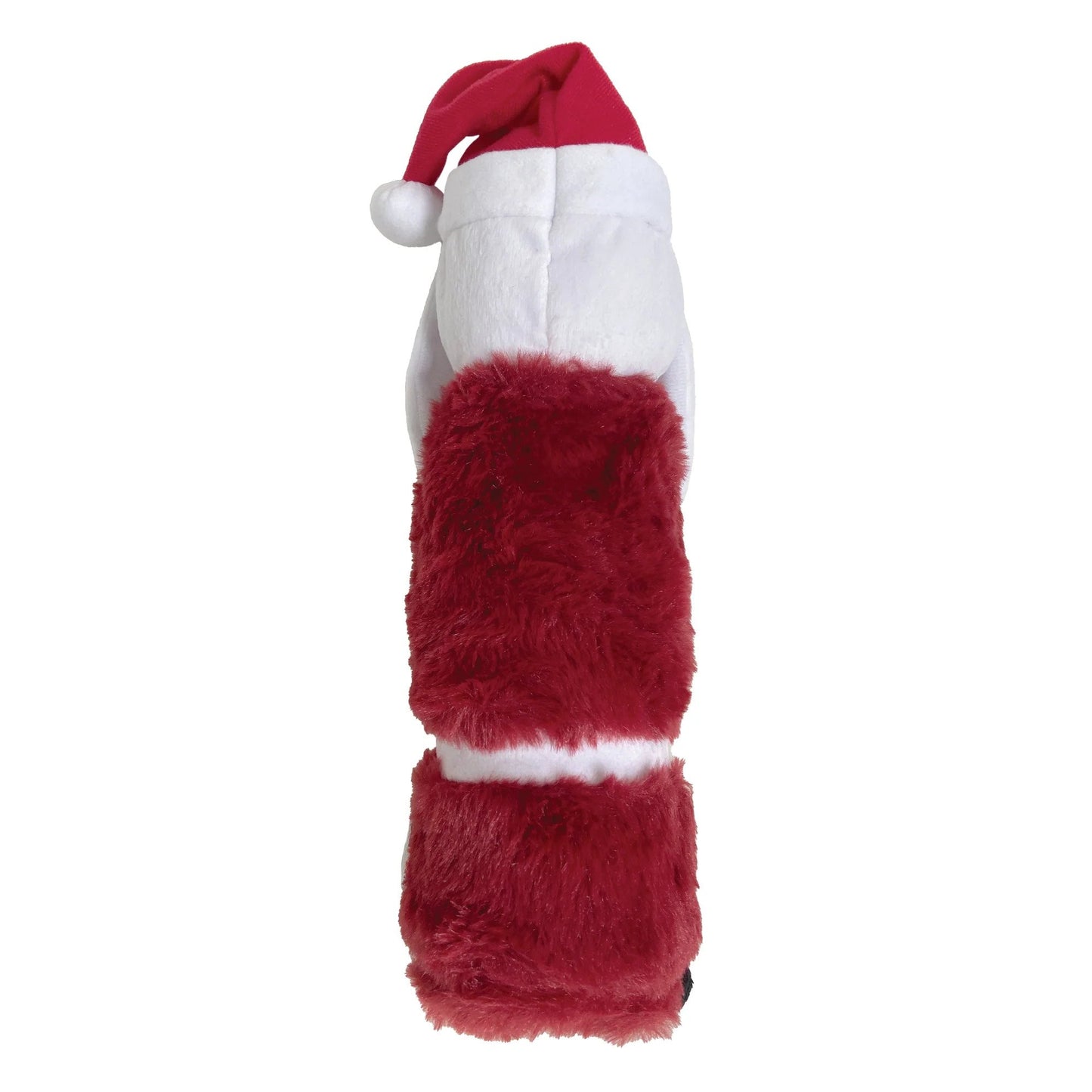 fouFIT Holiday Cuddle Plush Crunchers Santa Squeak Dog Toy - 11"