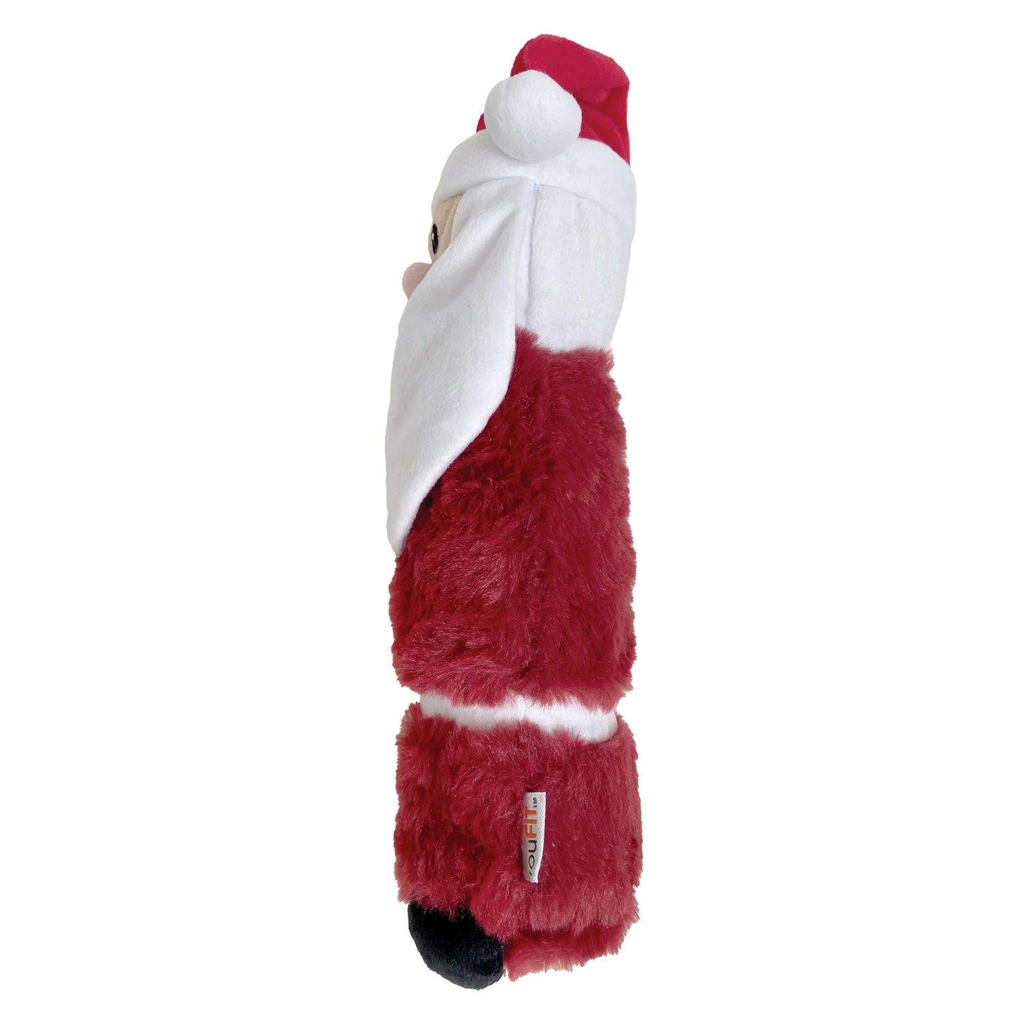 fouFIT Holiday Cuddle Plush Crunchers Santa Squeak Dog Toy - 11"