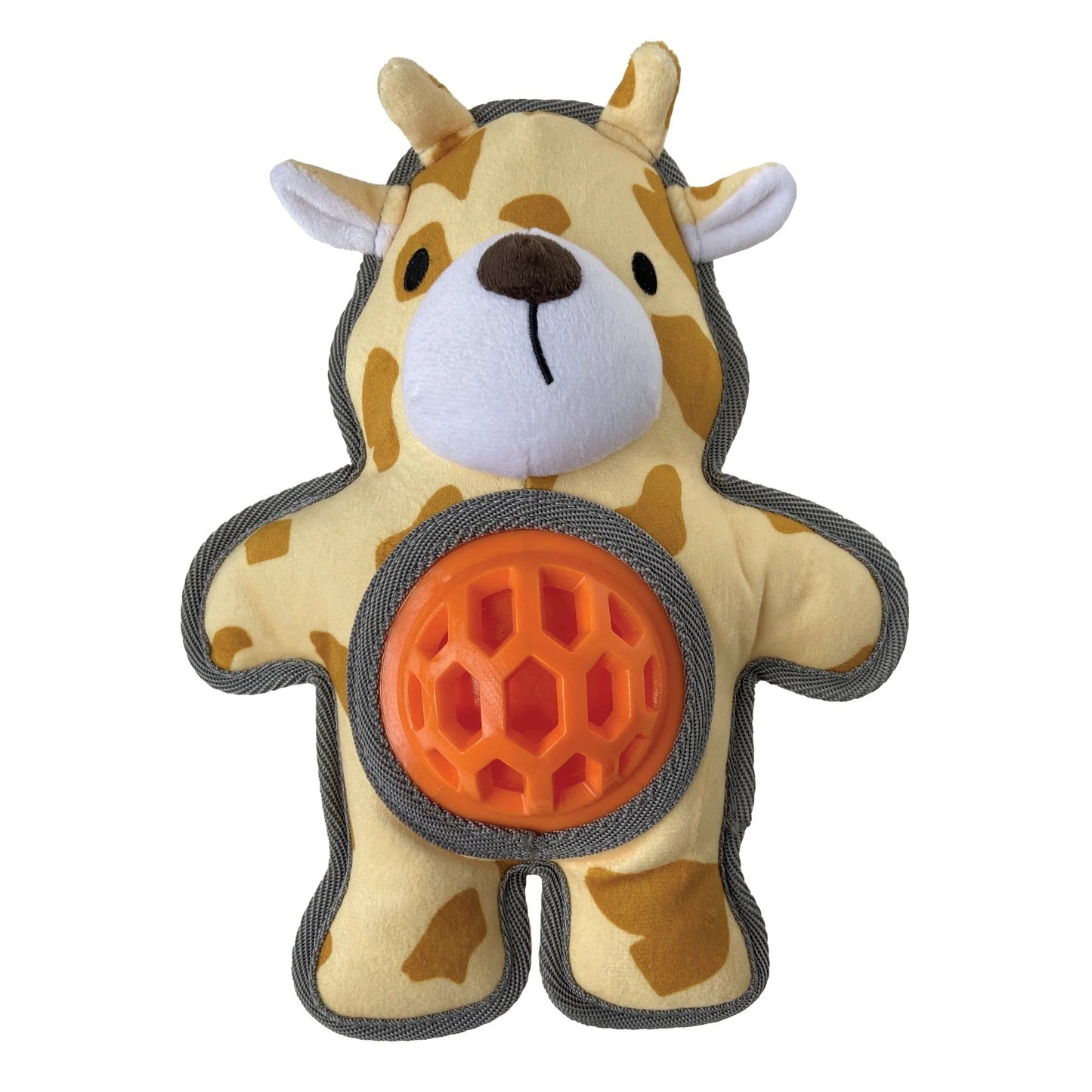 fouFIT Hide 'n Seek Bellies Giraffe Interactive Squeak Dog Toy - 11"