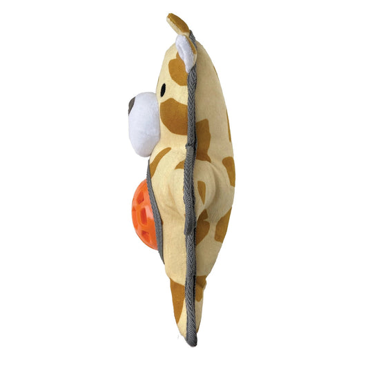 fouFIT Hide 'n Seek Bellies Giraffe Interactive Squeak Dog Toy - 11"