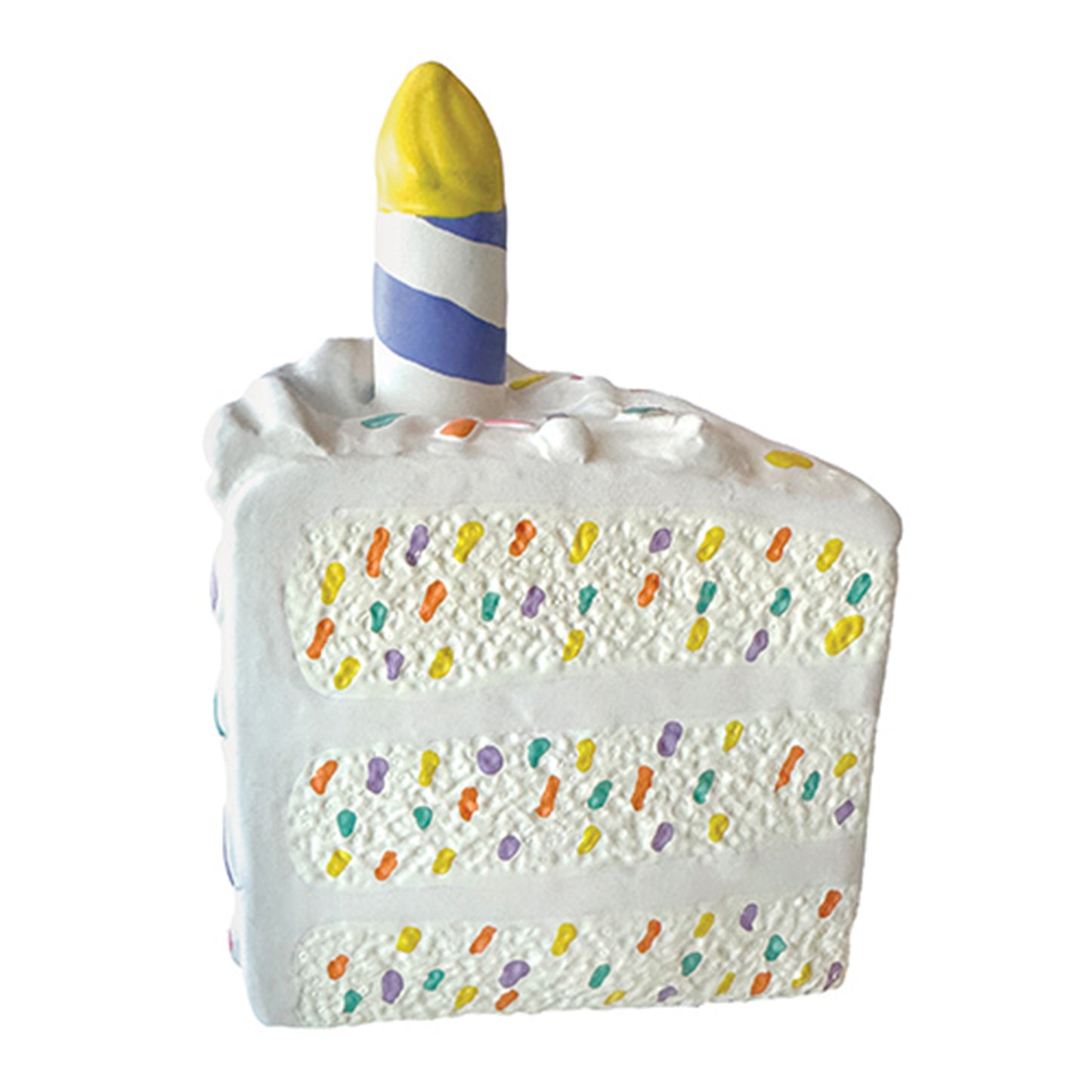 FOUFIT White Birthday Cake Unisex Chew Toy - Case of 3 (6")