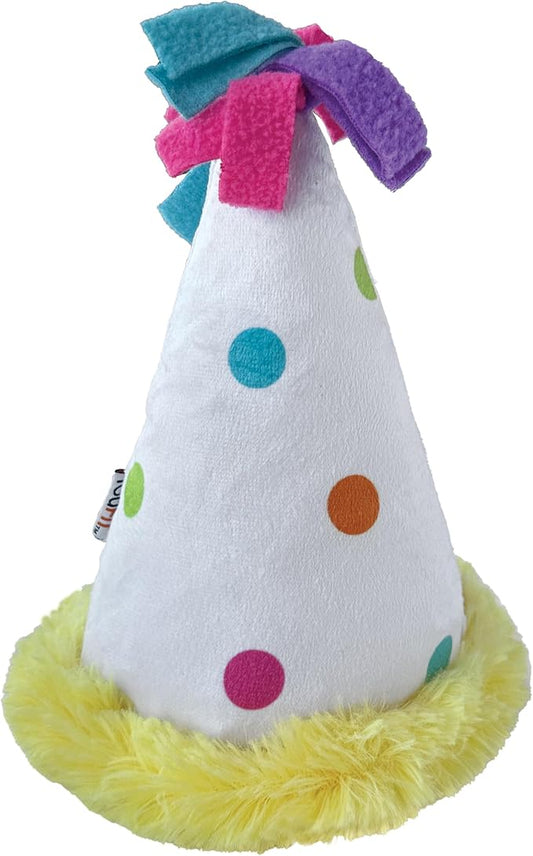 fouFIT Unisex Birthday Hat Crinkle Plush Toy