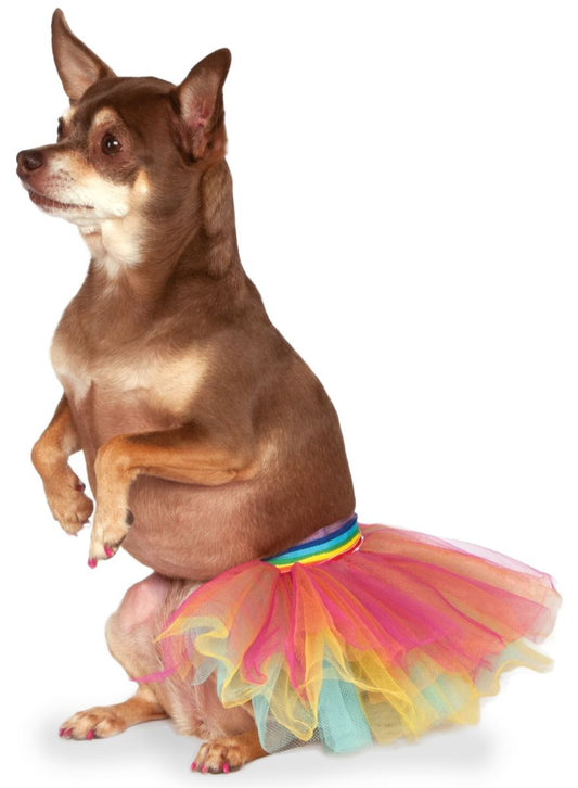 Rubies Pet Rainbow Tutu Dress - Medium/Large