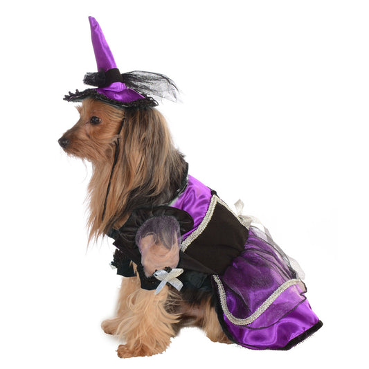 PURPLE WITCH PET COSTUME - Large