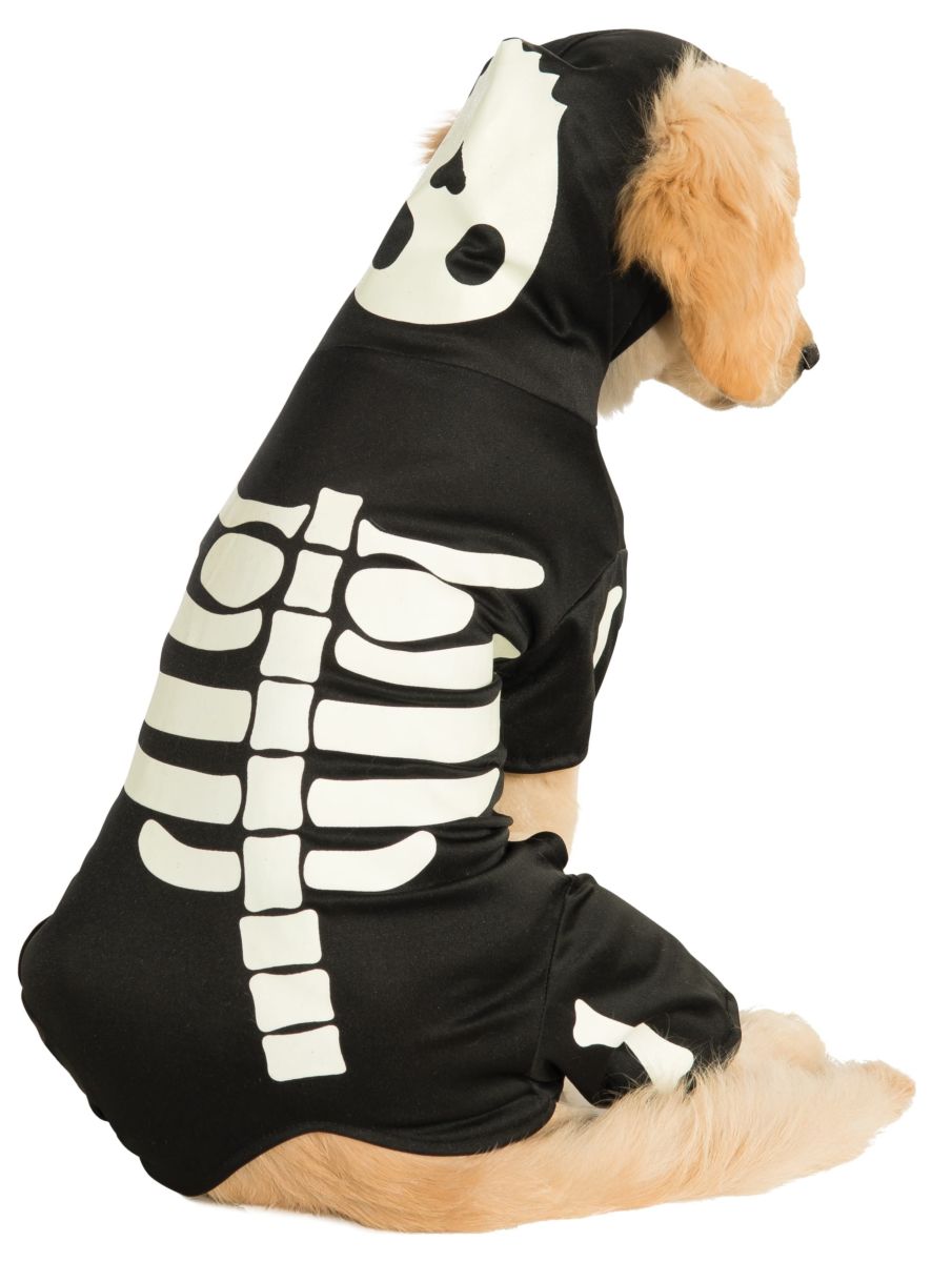 Rubie's Costume Co Pet Costume, Medium, Glow In The Dark Skeleton Hoodie