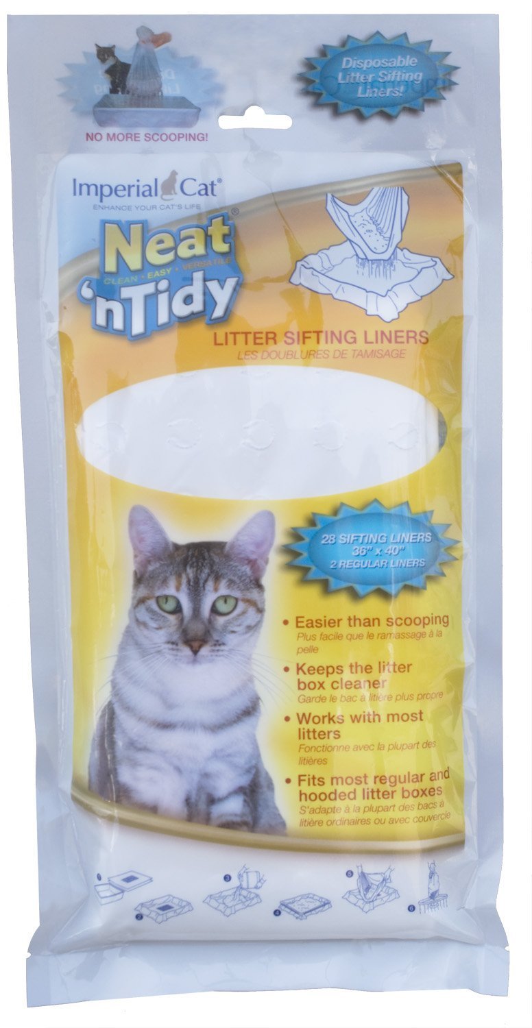 Imperial Cat Neat n' Clean, 28 Litter Sifting Liners, 36" x 40", 2 Regular liners