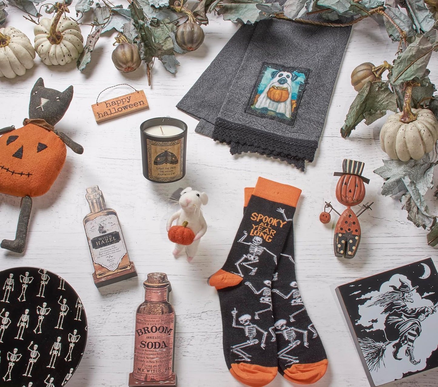 PBK Halloween Decor - Wood Prim Chunky Jack Pumpkin Sitter