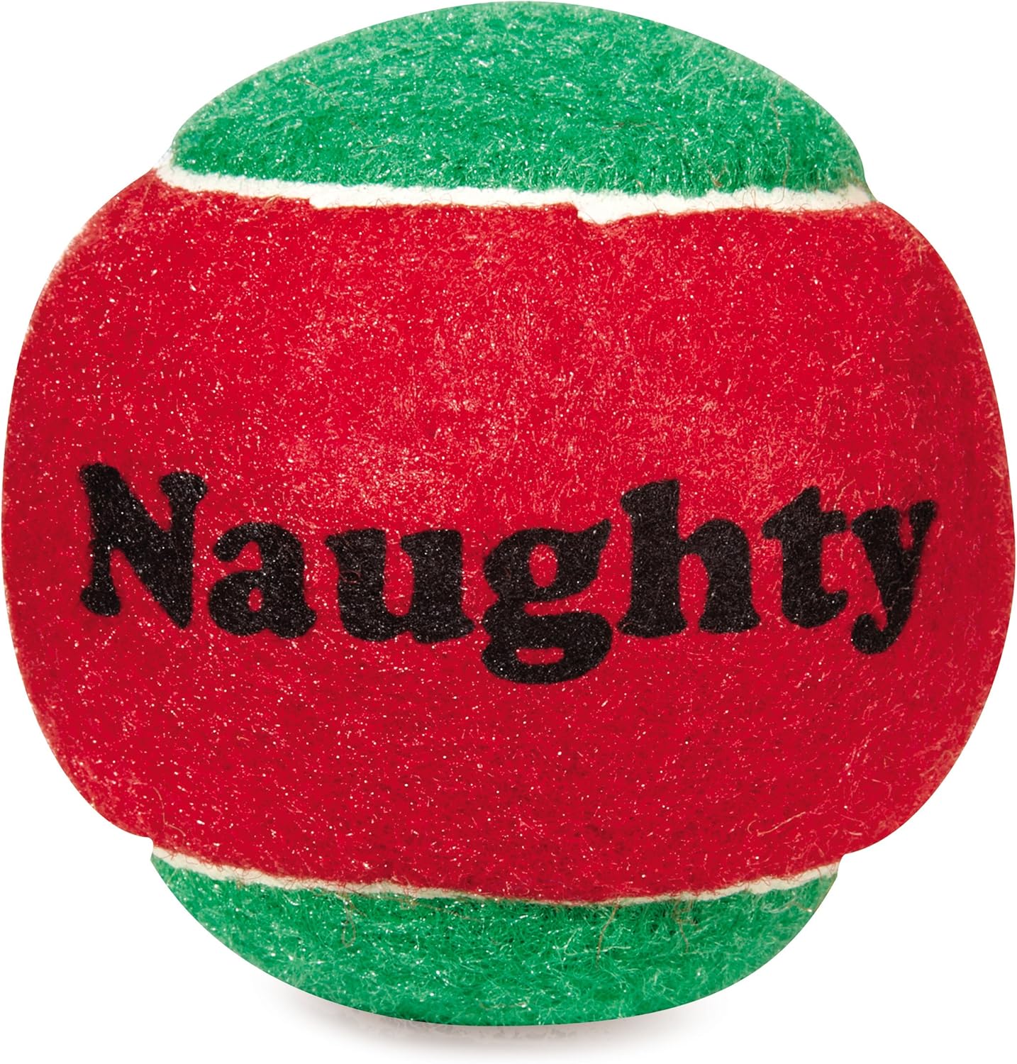 Zanies Naughty or Nice Tennis Dog Toy Balls (Pack of 6)