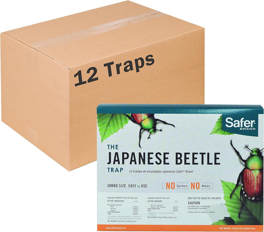 Safer Brand Japanese Beetle Trap w/Attractant - 12 Traps 70102