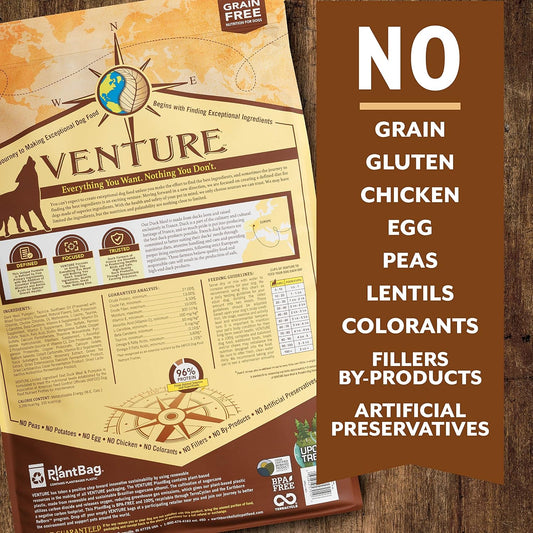 Earthborn Holistic Venture Duck Meal & Pumpkin Dry Dog Food - 12.5 lbs