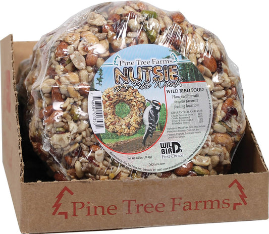 Pine Tree Farms PTF1353 Le Petit Nutsie Wreath 1.5 lbs Wild Bird Food