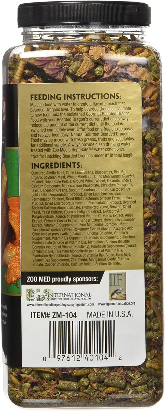 Zoo Med Gourmet Bearded Dragon Food - 15 oz