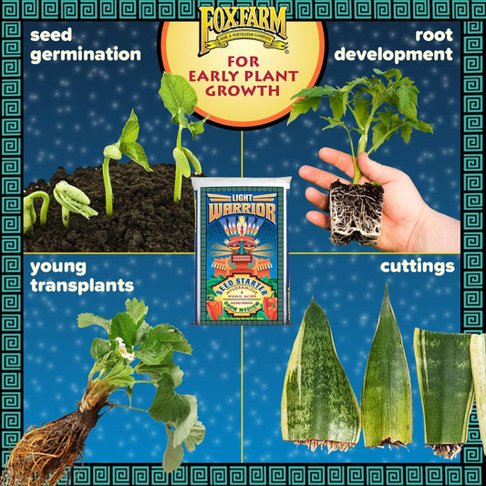 FoxFarm Light Warrior Seed Starter Growing Medium Potting Soil - 1 CU FT