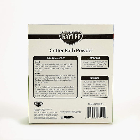 Kaytee Critter Bath Powder for Dwarf Hamsters, Gerbils and Chinchillas